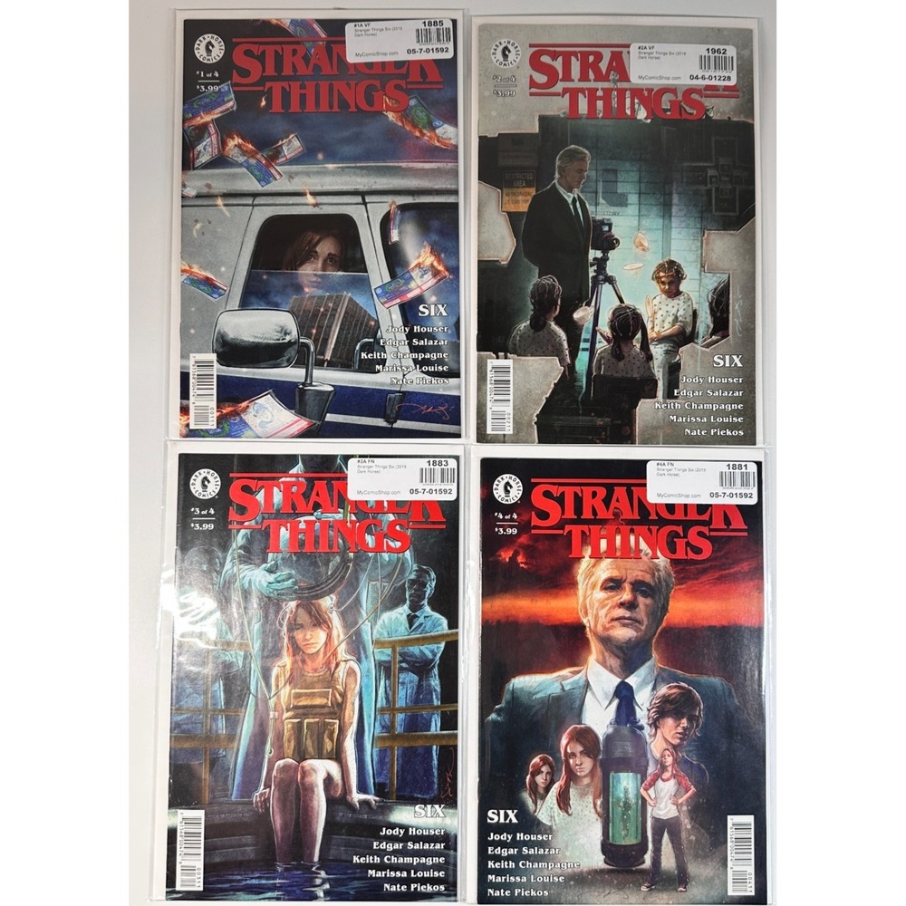 Stranger Things SIX  PREQUEL Comic Books Dark Horse #1 #2 #3 #4  Aleksi Briclot